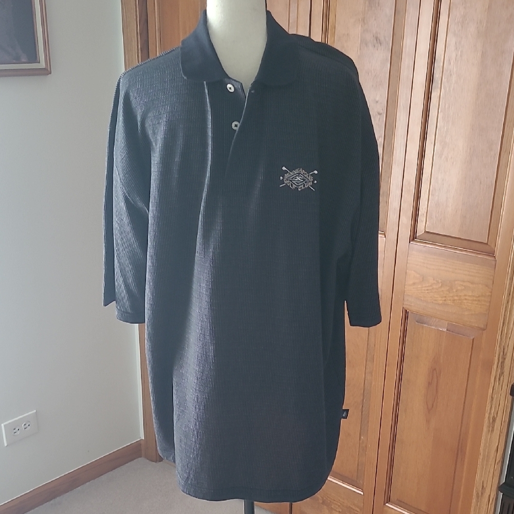 Ashworth Black Polo Shirt with Embroidered Logo
